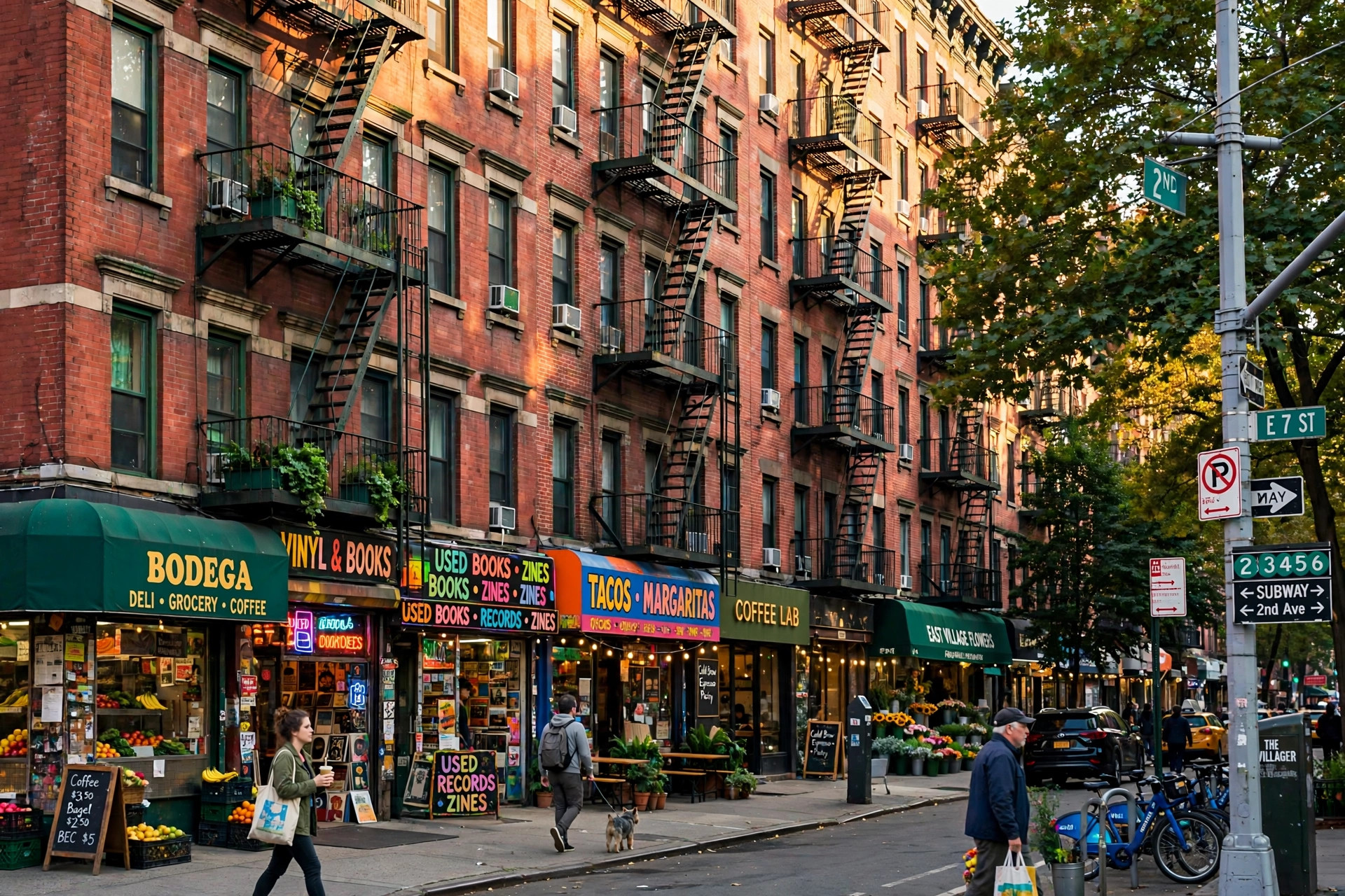 Seventh Avenue in East Village, Manhattan — home of East Village Locksmith & Security Systems